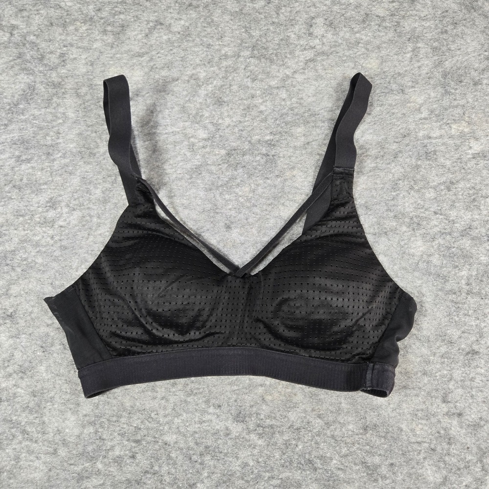 Victoria Sport Womens Black Lightweight Strappy Mesh Sports Bra 32B/C70